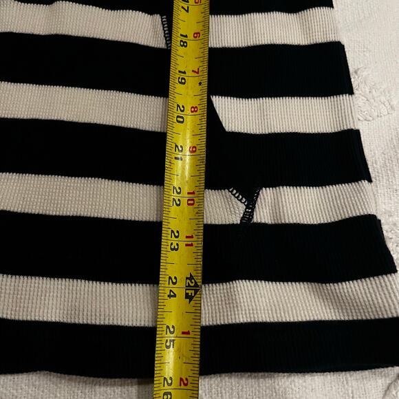 Vintage Ralph Lauren Striped Waffle Knit Thin Pullover Long Sleeve Shirt Side S - Picture 4 of 5